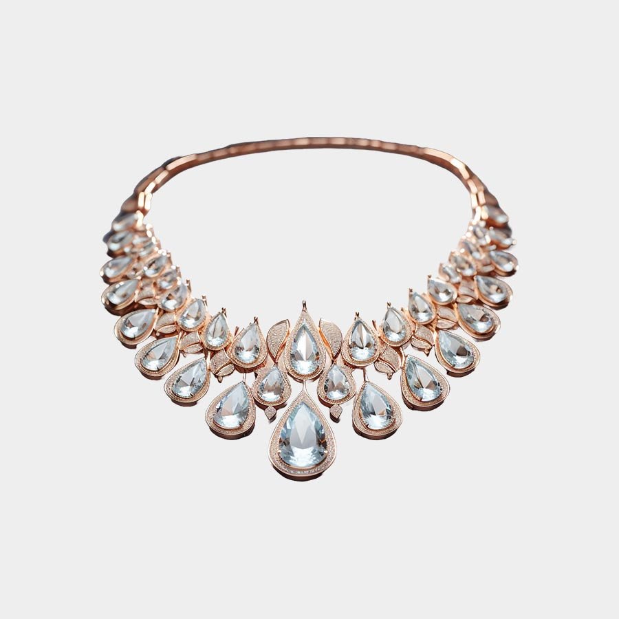 Striking Turquoise Statement Necklace with Silver Chain